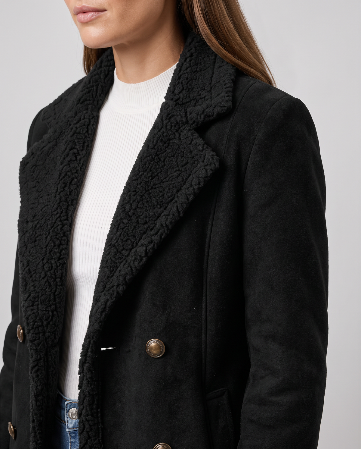 Eloise | Stylish Shearling Lined Faux Fur Coat