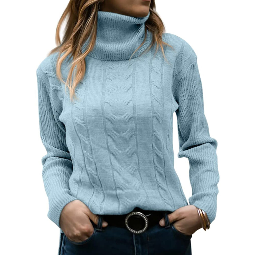Eloise | Timeless Cable Knit Turtleneck Christmas Jumper for Women