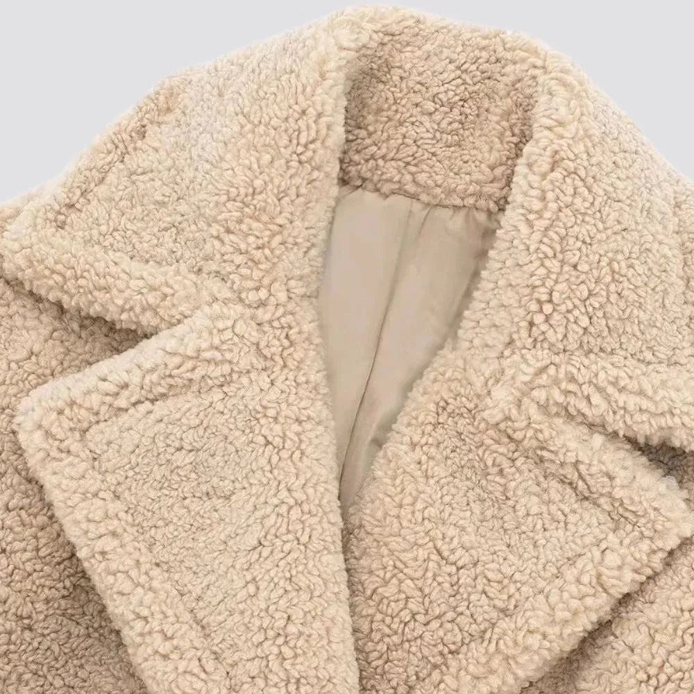 Eloise | Timeless Longline Double-Breasted Faux Fur Coat