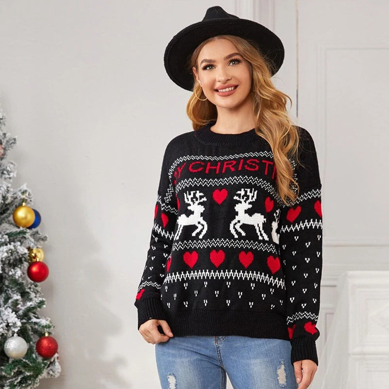 Eloise | Timeless Reindeer Fair Isle Ladies Xmas Jumpers
