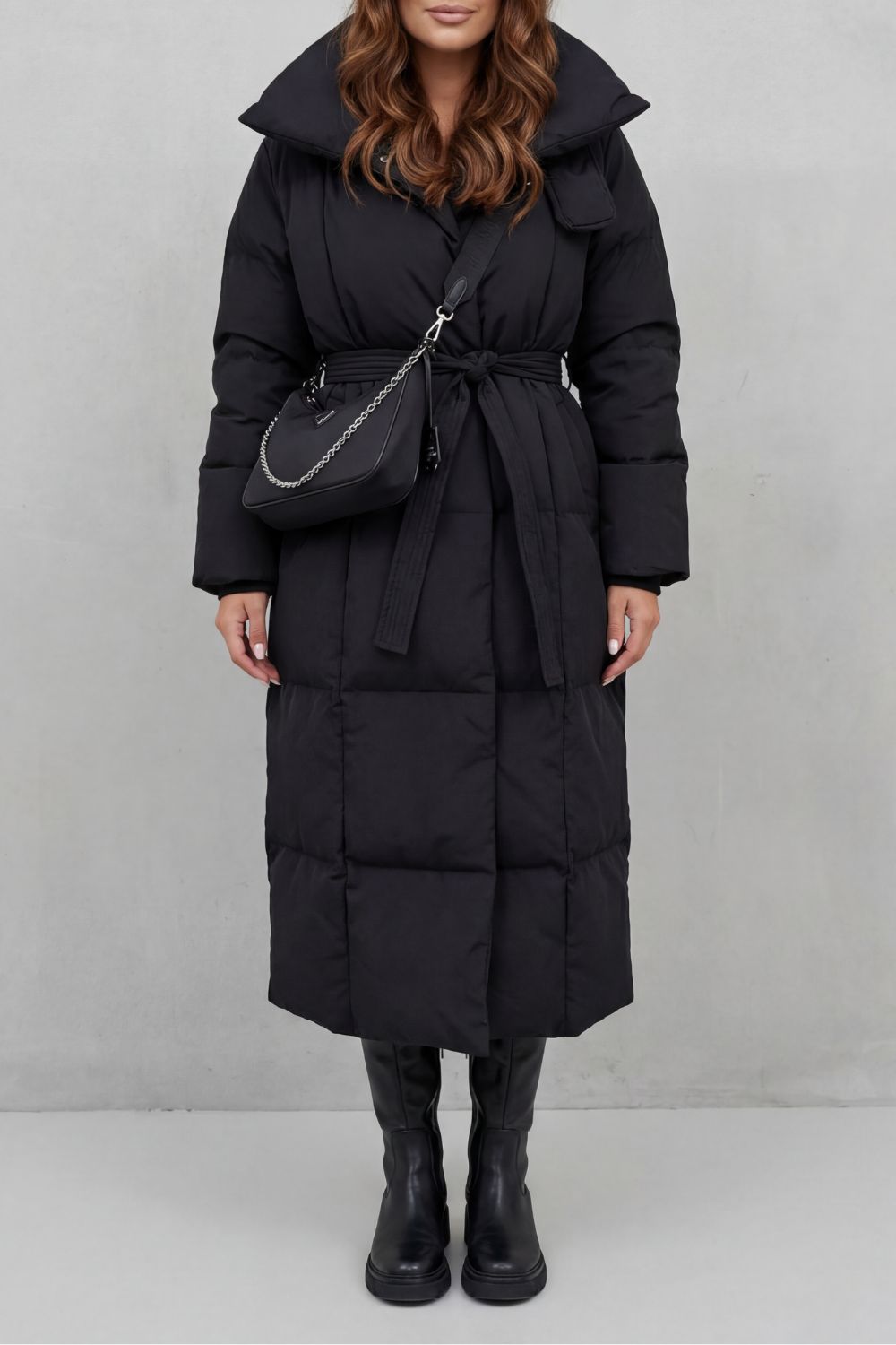 Emilia | Cosy Belted Long Puffer Coat
