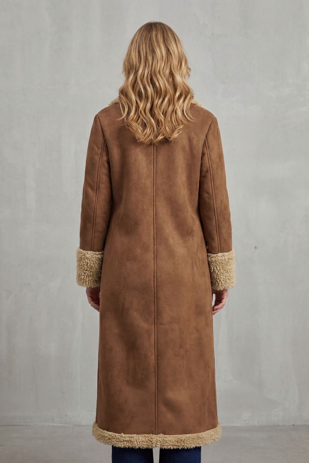 Emilia | Cosy Longline Faux Fur Coat