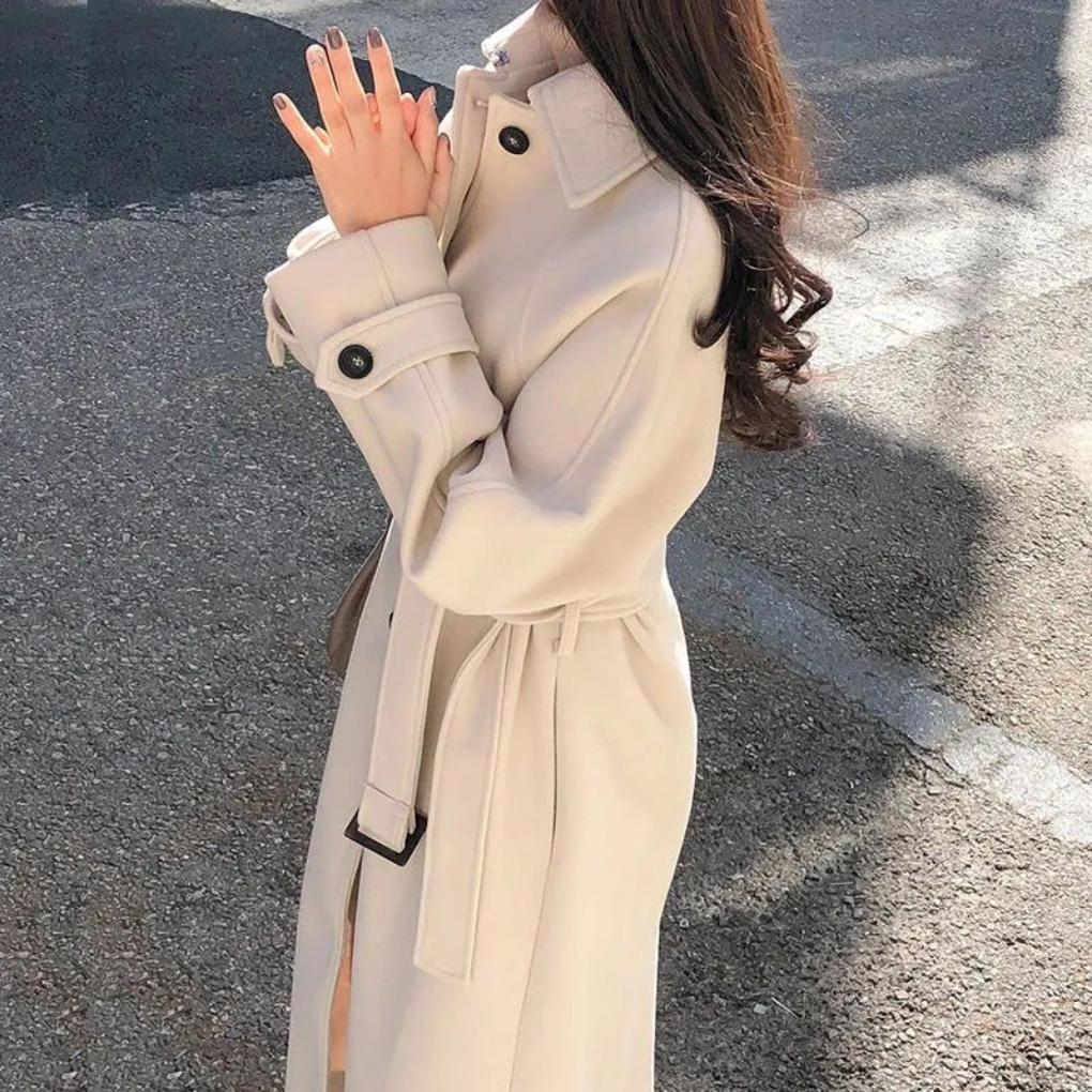 Emilia | Effortless Longline Classic Trench Coat