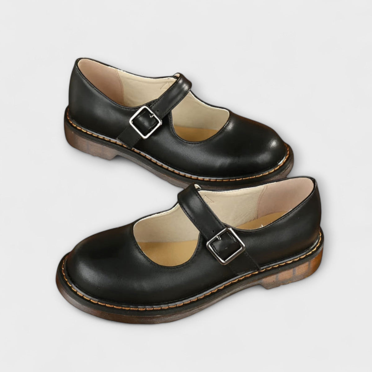 Emilia | Refined Buckle Strap Mary Jane Shoes
