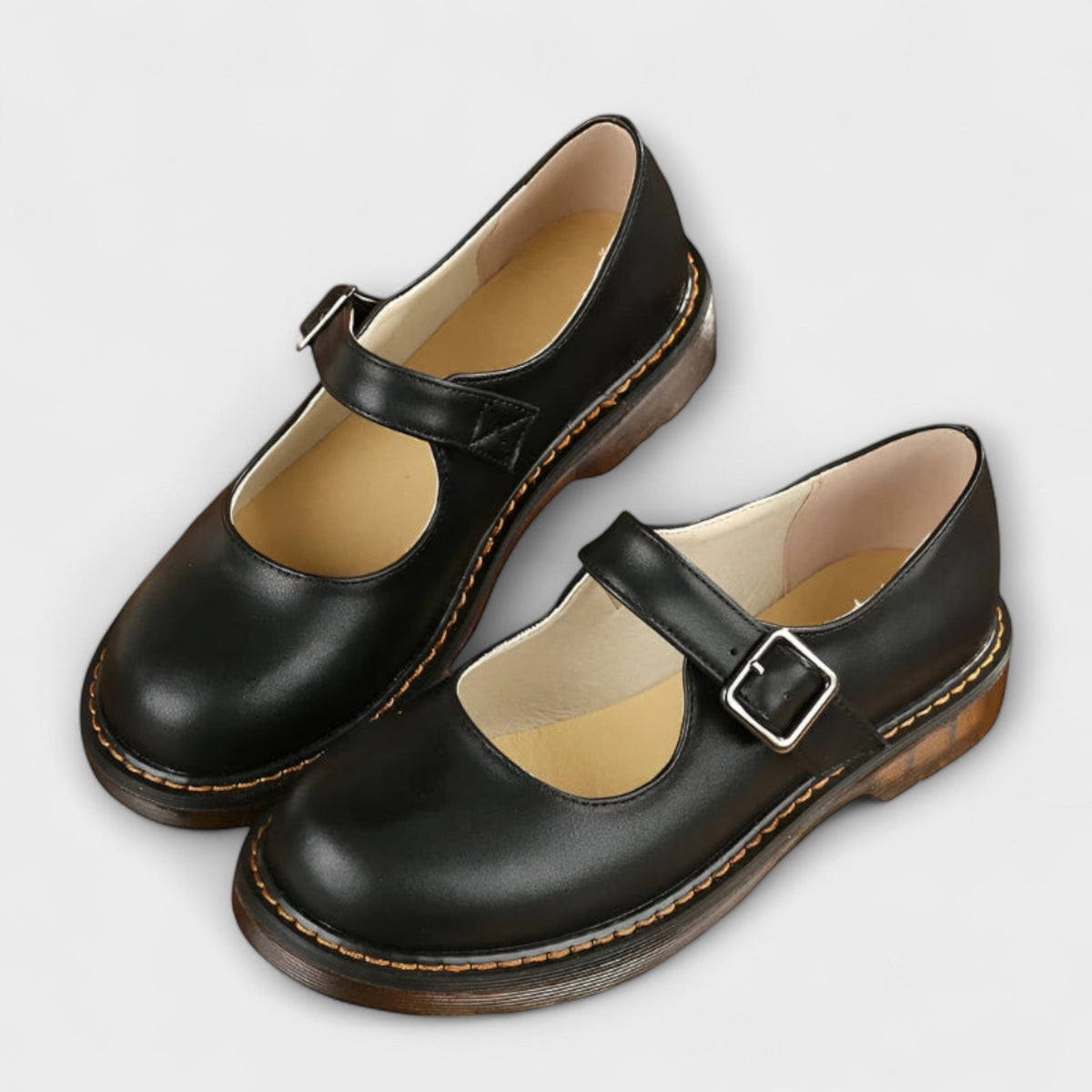 Emilia | Refined Buckle Strap Mary Jane Shoes
