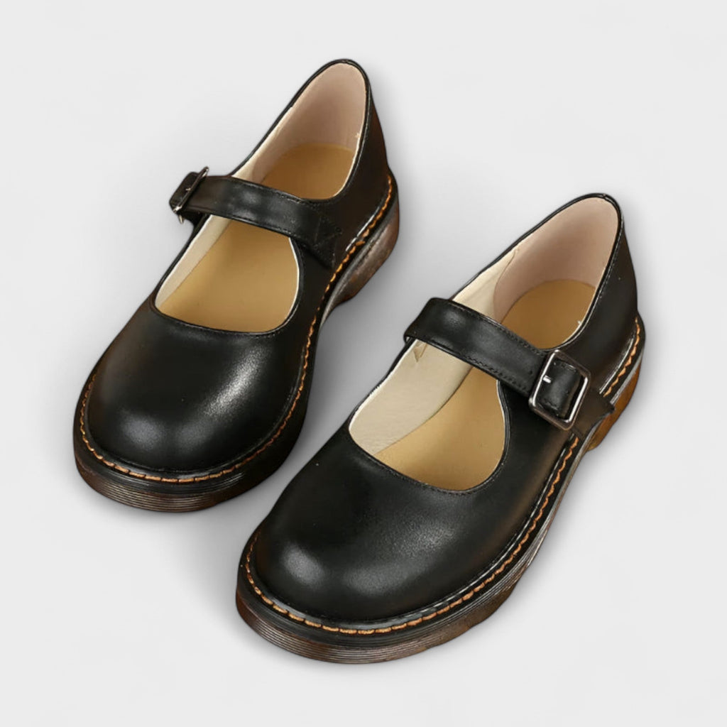 Emilia | Refined Buckle Strap Mary Jane Shoes