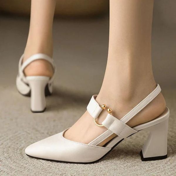 Emilia | Timeless Buckle Strap Mary Jane Slingback Heels