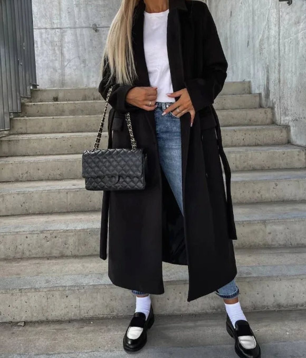 Emily | Graceful Long Double Breasted Wool Coat