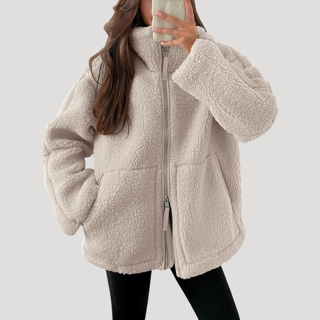Emma | Cosy Zip-Up Teddy Fleece Jacket