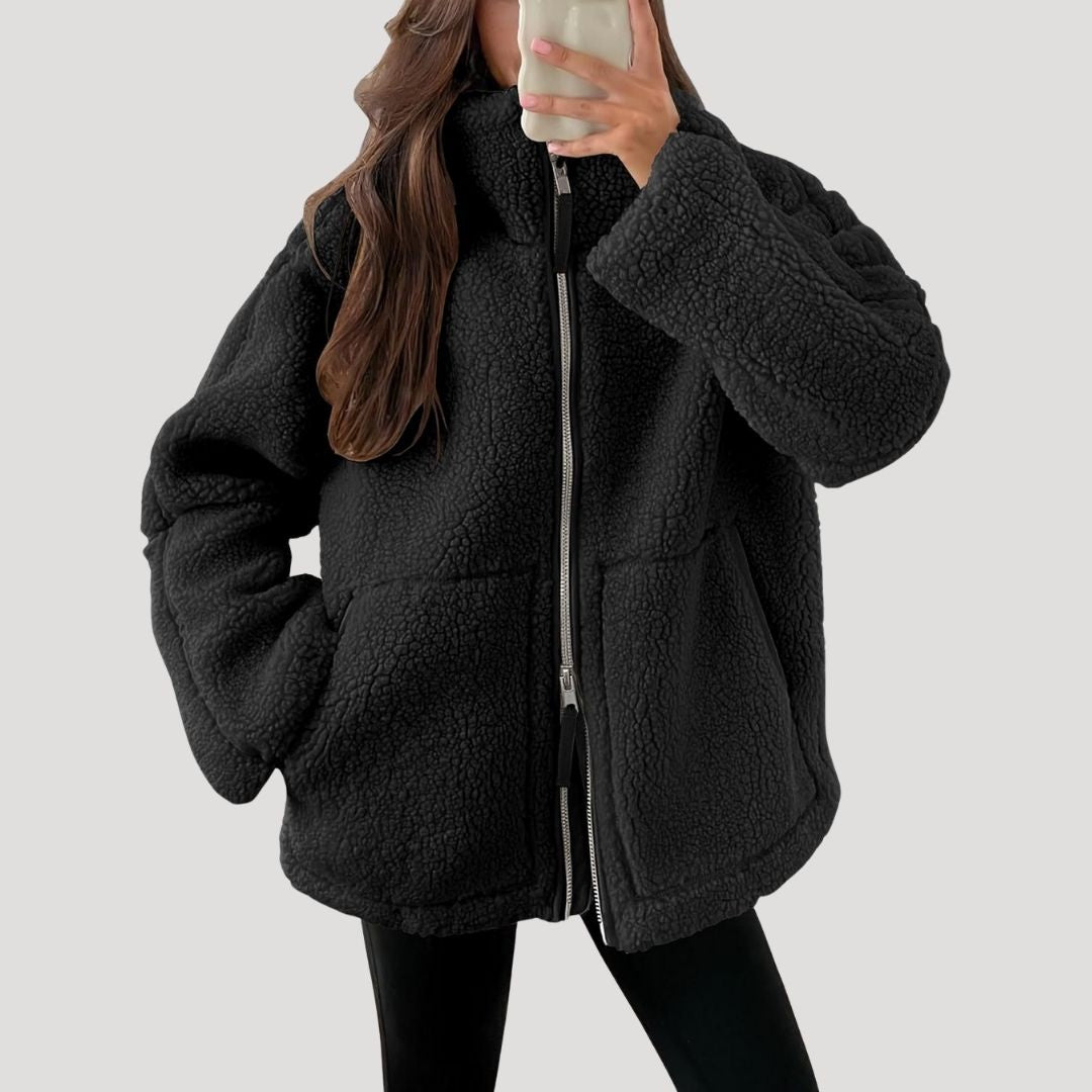 Emma | Cosy Zip-Up Teddy Fleece Jacket