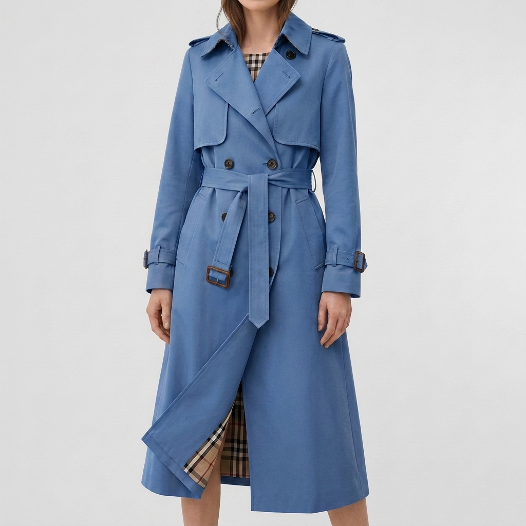 Emma | Graceful Belted Double-Breasted Trench Coat