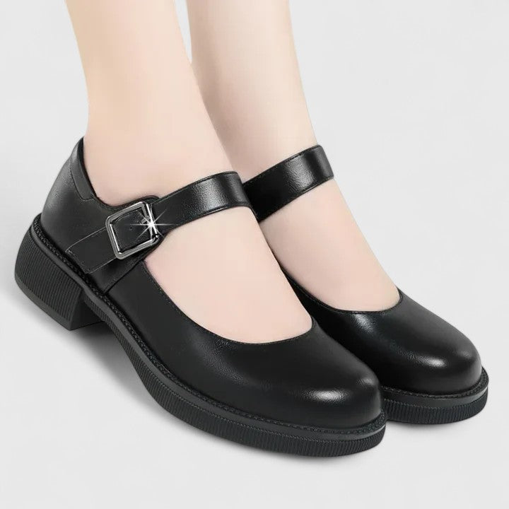 Emma | Graceful Buckle Strap Mary Jane Shoes