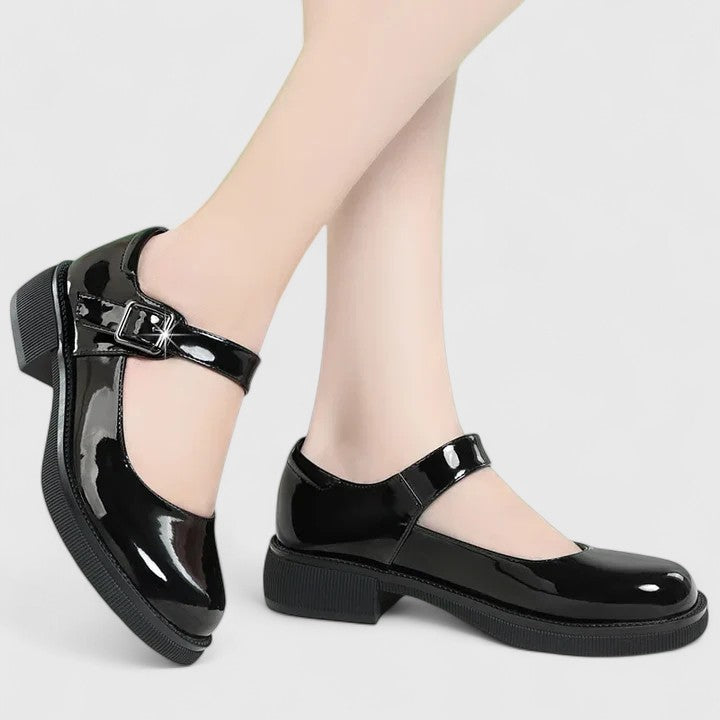 Emma | Graceful Buckle Strap Mary Jane Shoes
