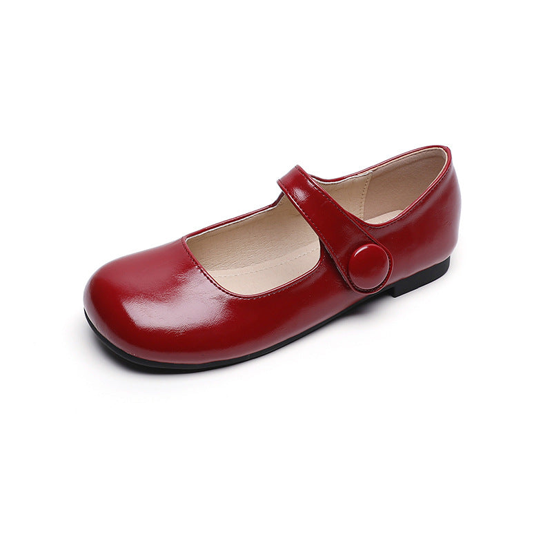 Emma | Refined Round Toe Mary Jane Flats with Adjustable Strap