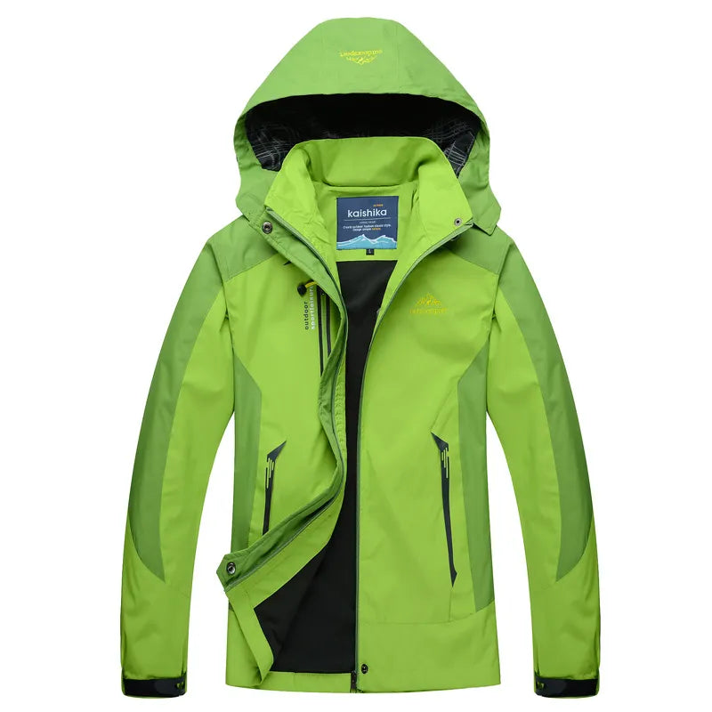 Emma | Timeless Hooded Waterproof Jacket with Colour-Block Design