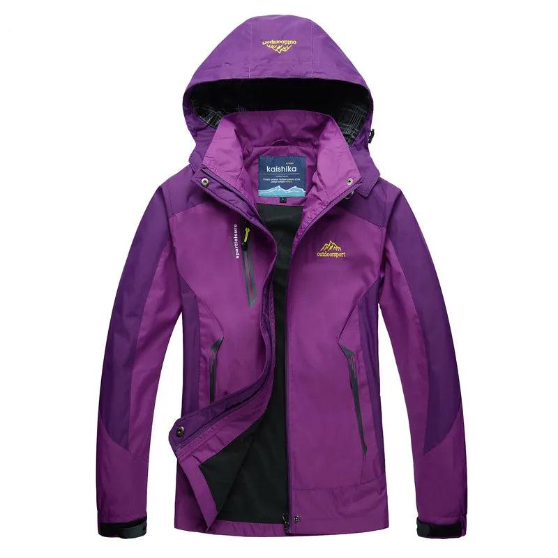Emma | Timeless Hooded Waterproof Jacket with Colour-Block Design