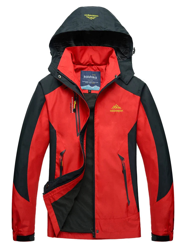 Emma | Timeless Hooded Waterproof Jacket with Colour-Block Design