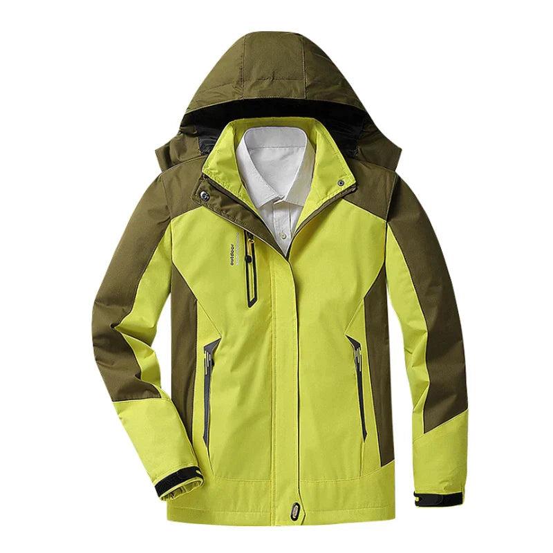 Emma | Timeless Hooded Waterproof Jacket with Colour-Block Design