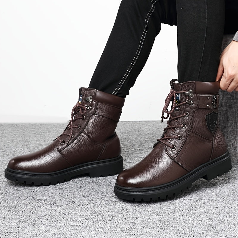 Enzo | Classic Rugged Lace-Up Mens Boots