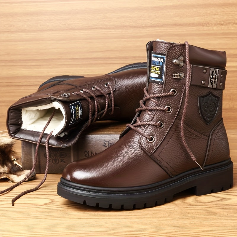 Enzo | Classic Rugged Lace-Up Mens Boots