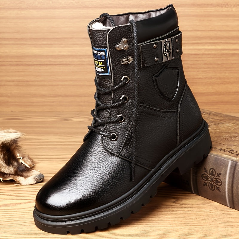 Enzo | Classic Rugged Lace-Up Mens Boots