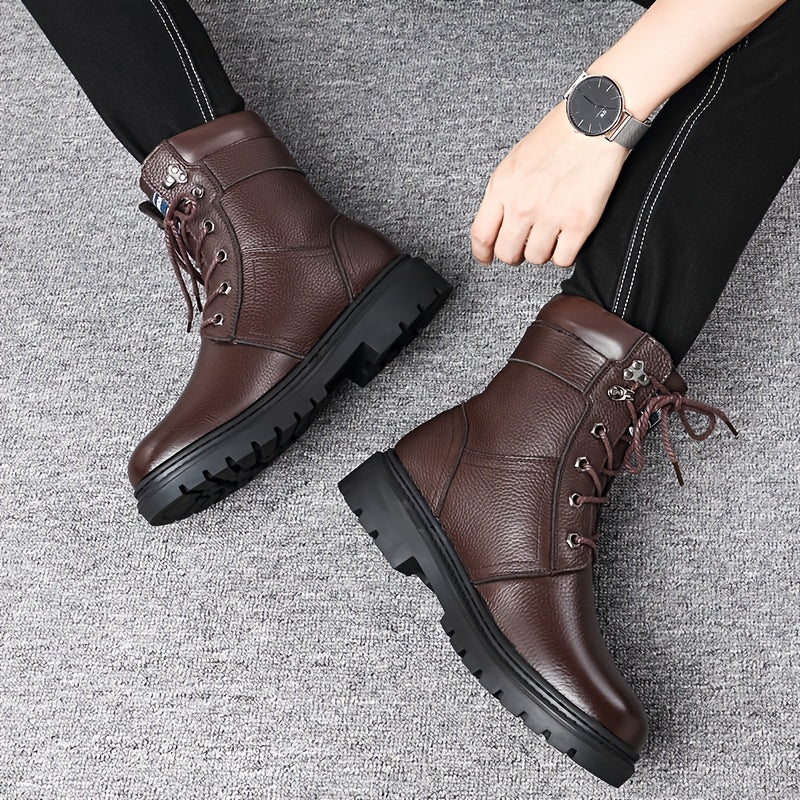 Enzo | Classic Rugged Lace-Up Mens Boots