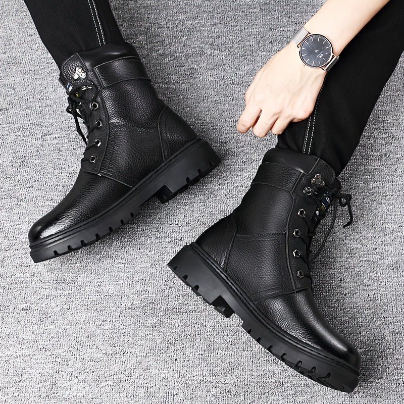 Enzo | Classic Rugged Lace-Up Mens Boots