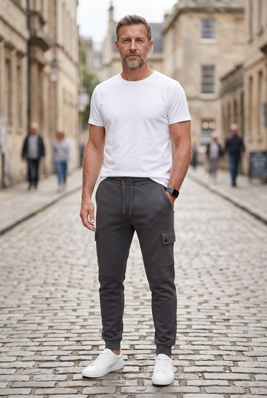 Enzo | Refined Tapered Cargo Trousers Joggers