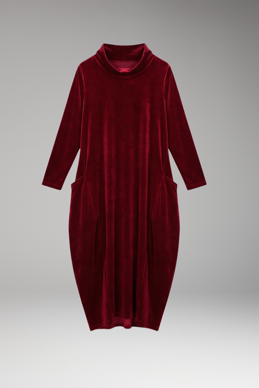Esme | Timeless Velvet Cocoon Christmas Dress