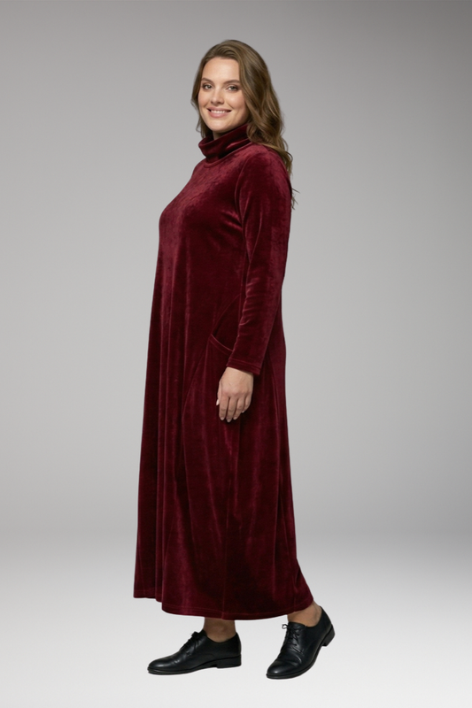 Esme | Timeless Velvet Cocoon Christmas Dress