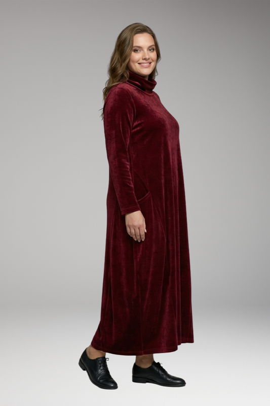 Esme | Timeless Velvet Cocoon Christmas Dress