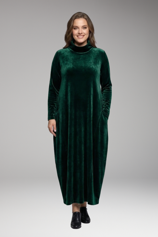 Esme | Timeless Velvet Cocoon Christmas Dress