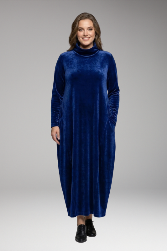 Esme | Timeless Velvet Cocoon Christmas Dress