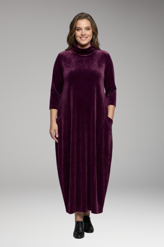 Esme | Timeless Velvet Cocoon Christmas Dress