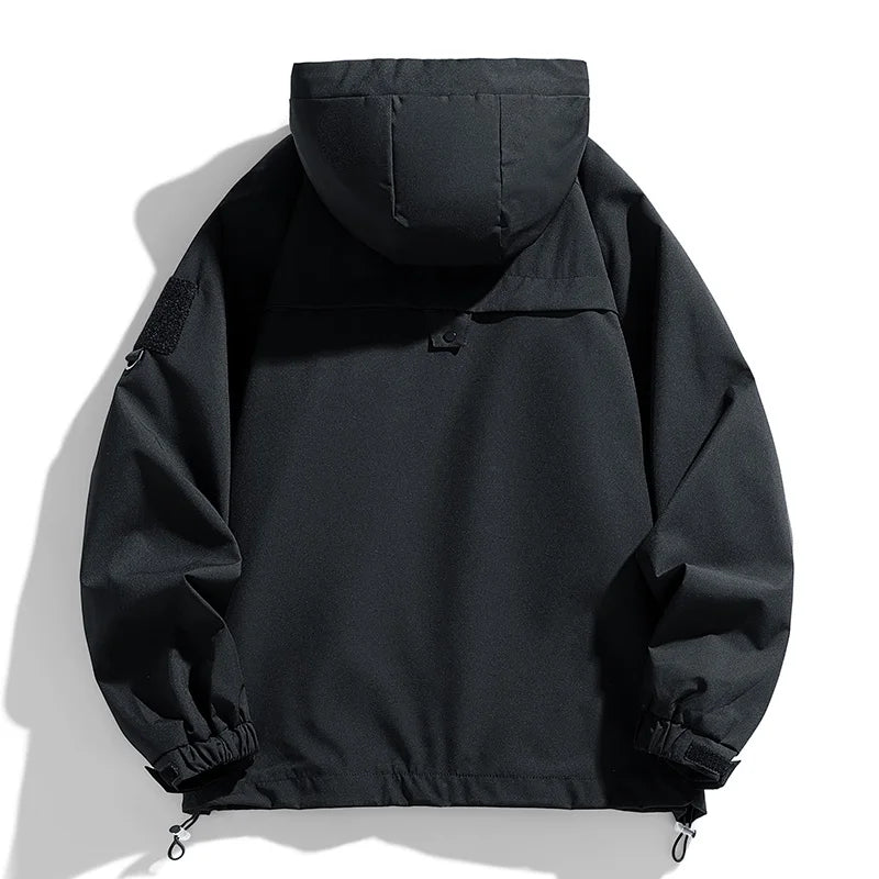 Ethan | Sophisticated Hooded Waterproof Jacket with Utility Pockets