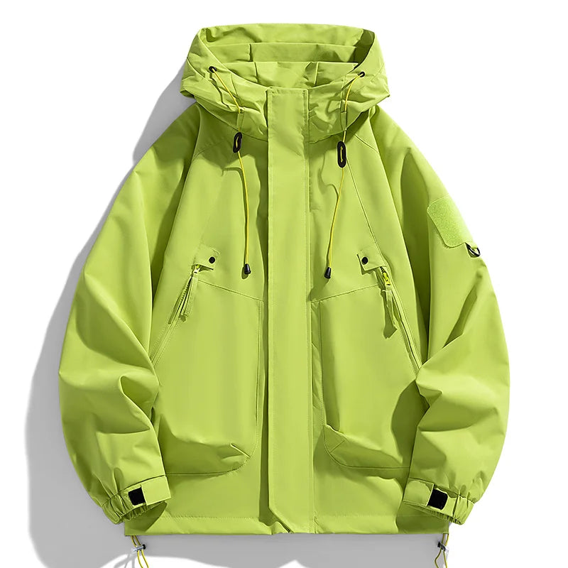 Ethan | Sophisticated Hooded Waterproof Jacket with Utility Pockets
