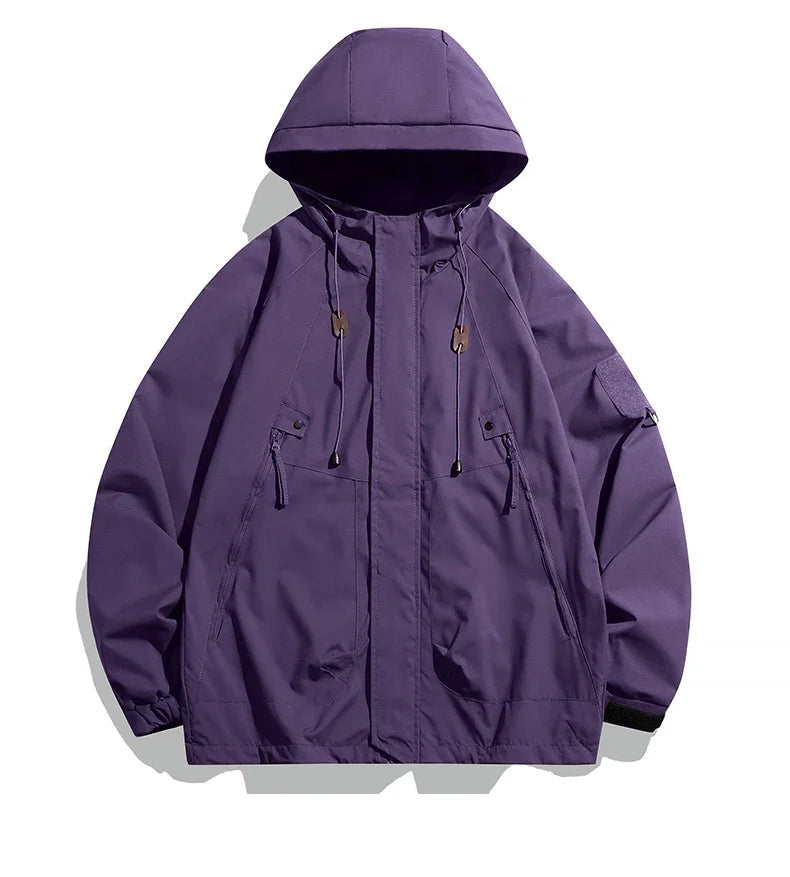 Ethan | Sophisticated Hooded Waterproof Jacket with Utility Pockets
