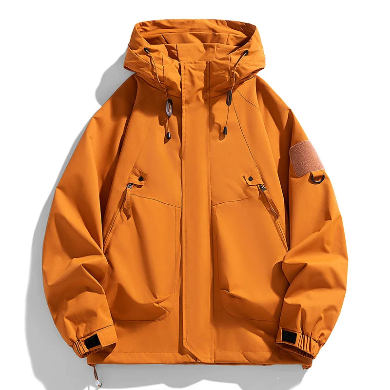 Ethan | Sophisticated Hooded Waterproof Jacket with Utility Pockets