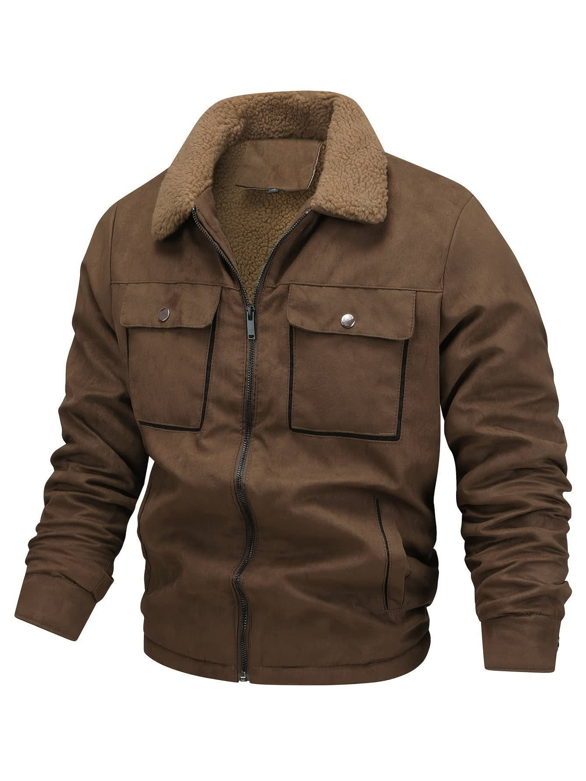 Ethan | Winter Zip Up Mens Sherpa Jacket