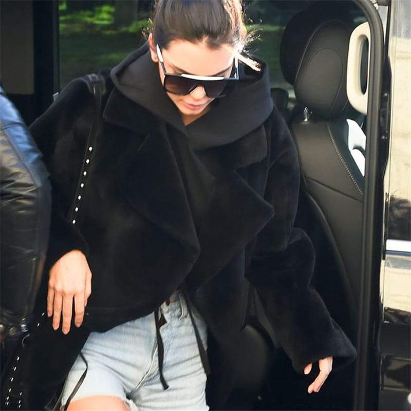 Eva | Polished Oversized Long Faux Fur Coat