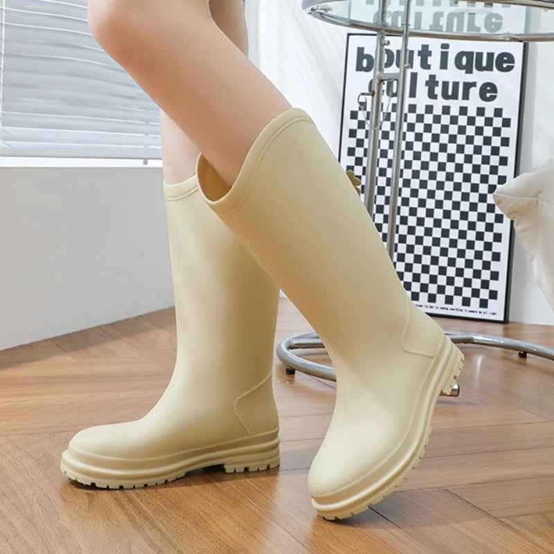 Evelyn | Chic Fleece-Lined Waterproof Boots for Winter