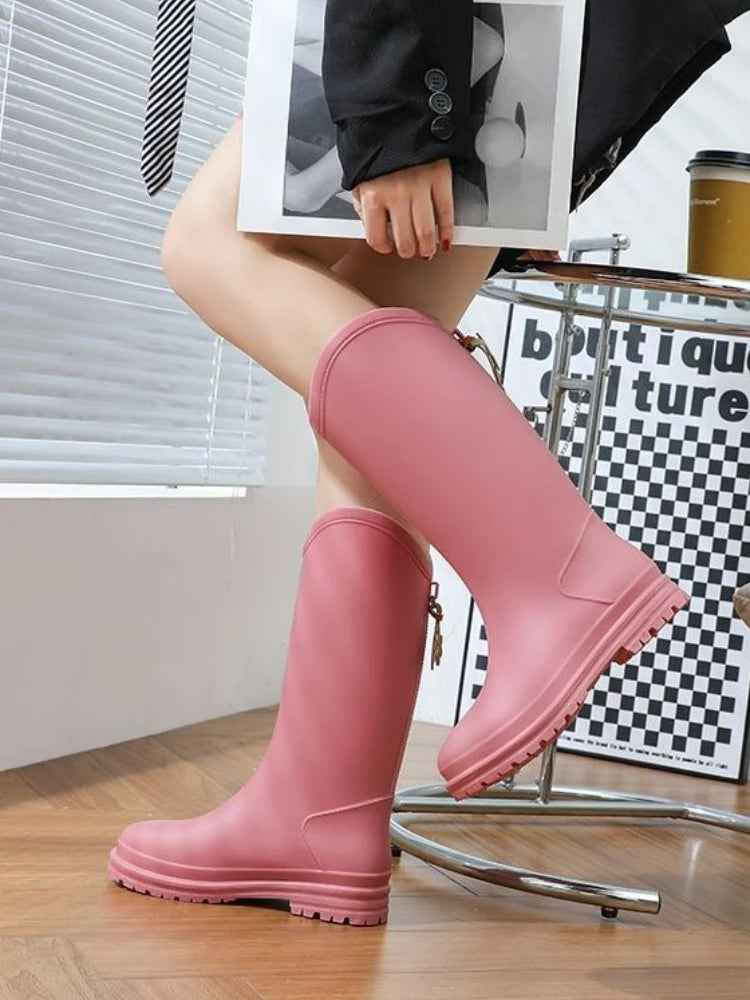 Evelyn | Chic Fleece-Lined Waterproof Boots for Winter