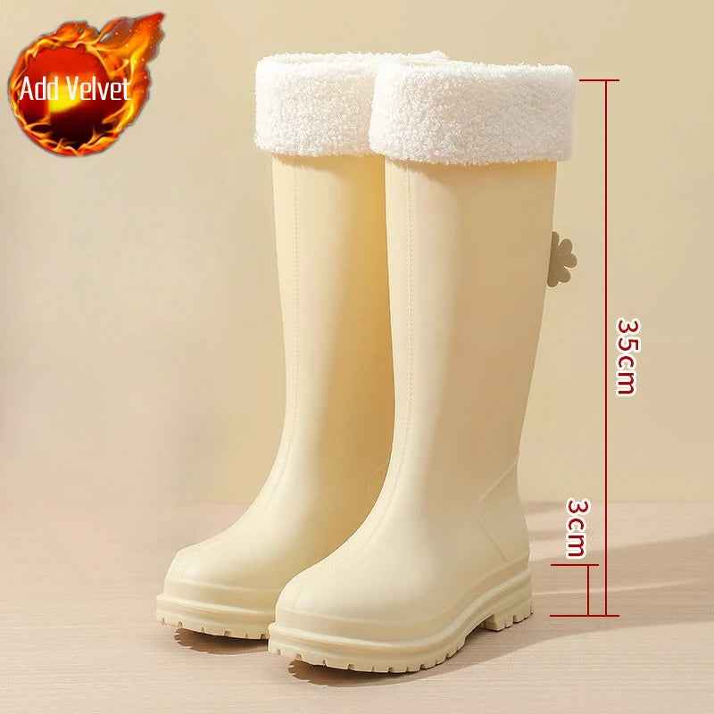 Evelyn | Chic Fleece-Lined Waterproof Boots for Winter