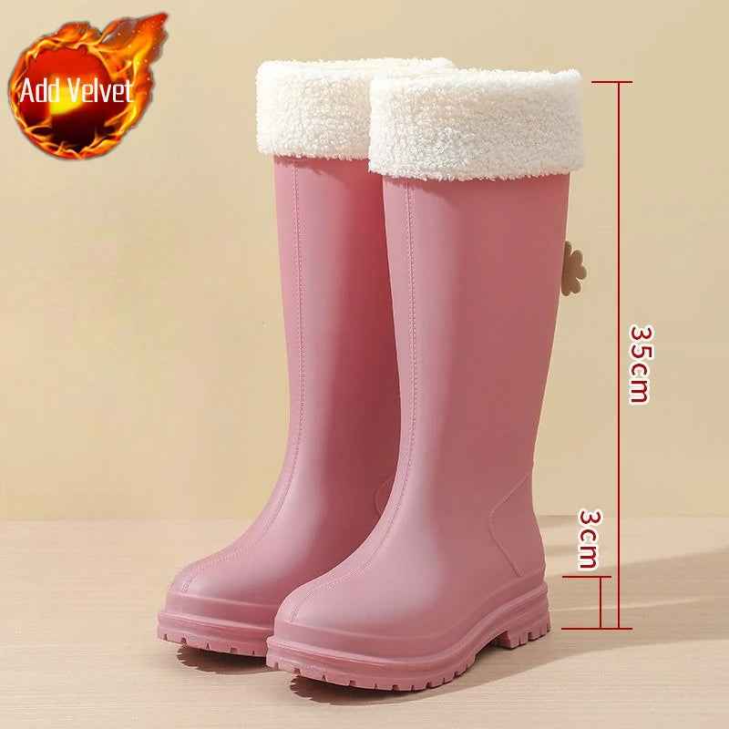 Evelyn | Chic Fleece-Lined Waterproof Boots for Winter