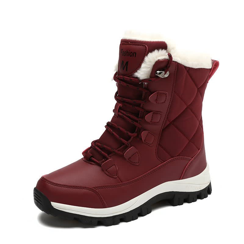 Evelyn | Stylish Insulated Lace Up Snow Boots