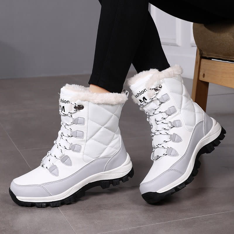 Evelyn | Stylish Insulated Lace Up Snow Boots