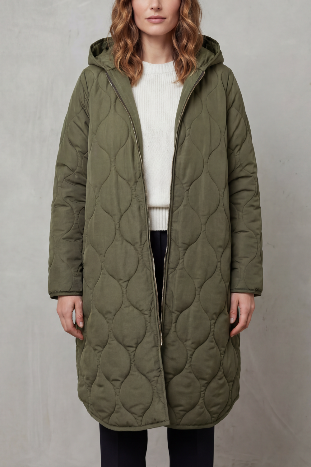 Evelyn | Stylish Quilted Hooded Waterproof Jacket