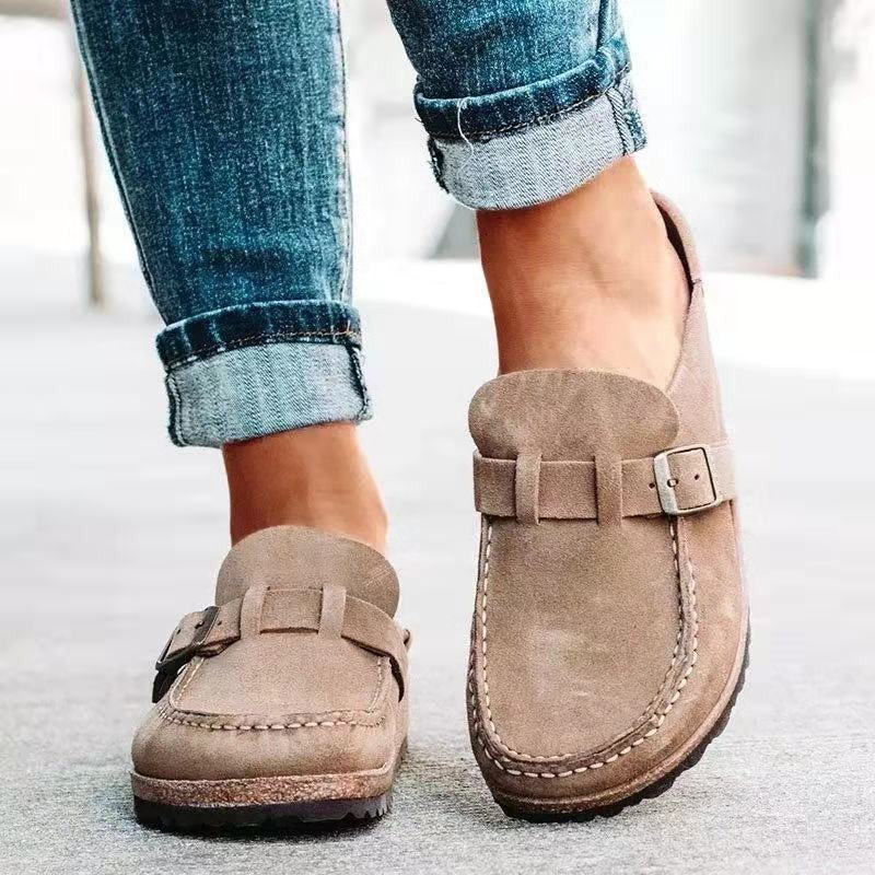 Evelyn | Timeless Buckle Detail Orthopedic Shoes Mules