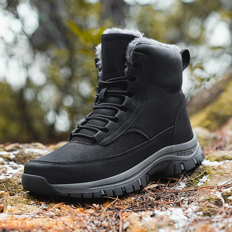 Ezra | Chic Fur-Lined Outdoor Winter Hiking Boots