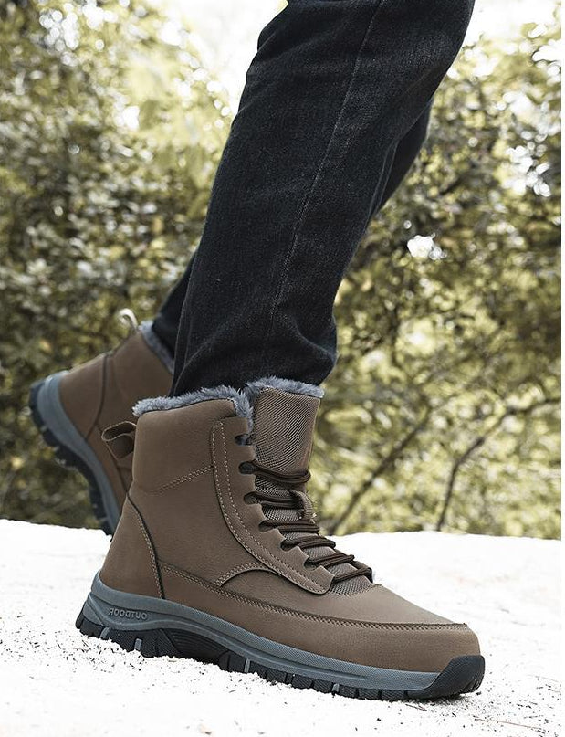 Ezra | Chic Fur-Lined Outdoor Winter Hiking Boots